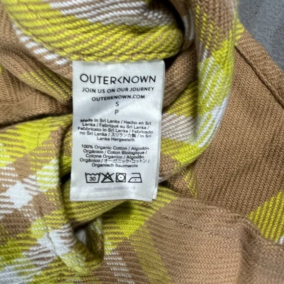 Outerknown Blanket Dress Womens Small Plaid Organic Cotton Long Button Down - Picture 5 of 7